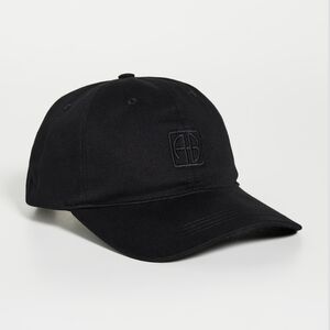 Anine Bing Black Logo Baseball Cap
